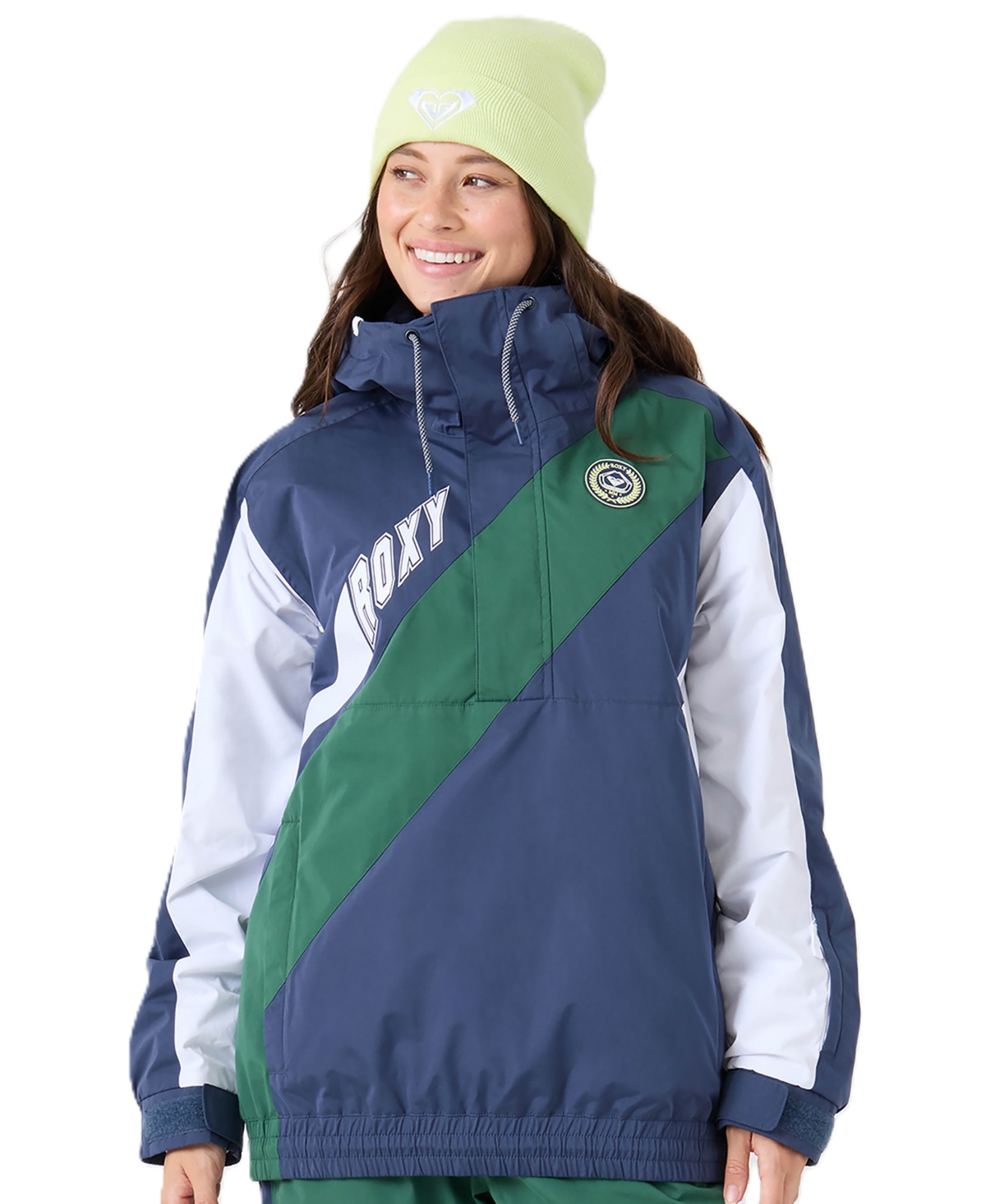 Roxy Women's Majesty Hooded Insulated Colorblock Anorak