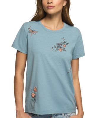 Women's Multi Hit Floral Crewneck Graphic T-Shirt