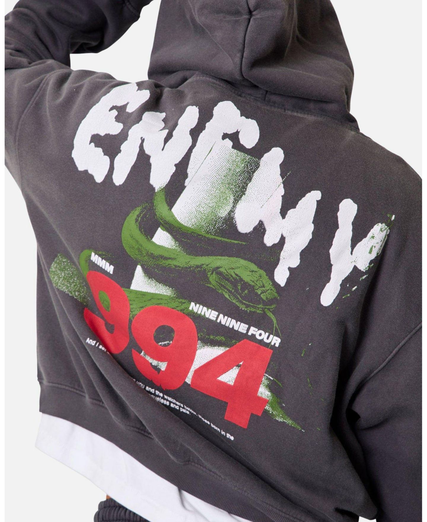 Мужское худи mnml Enemy Graphic Oversized Cropped — фото 6
