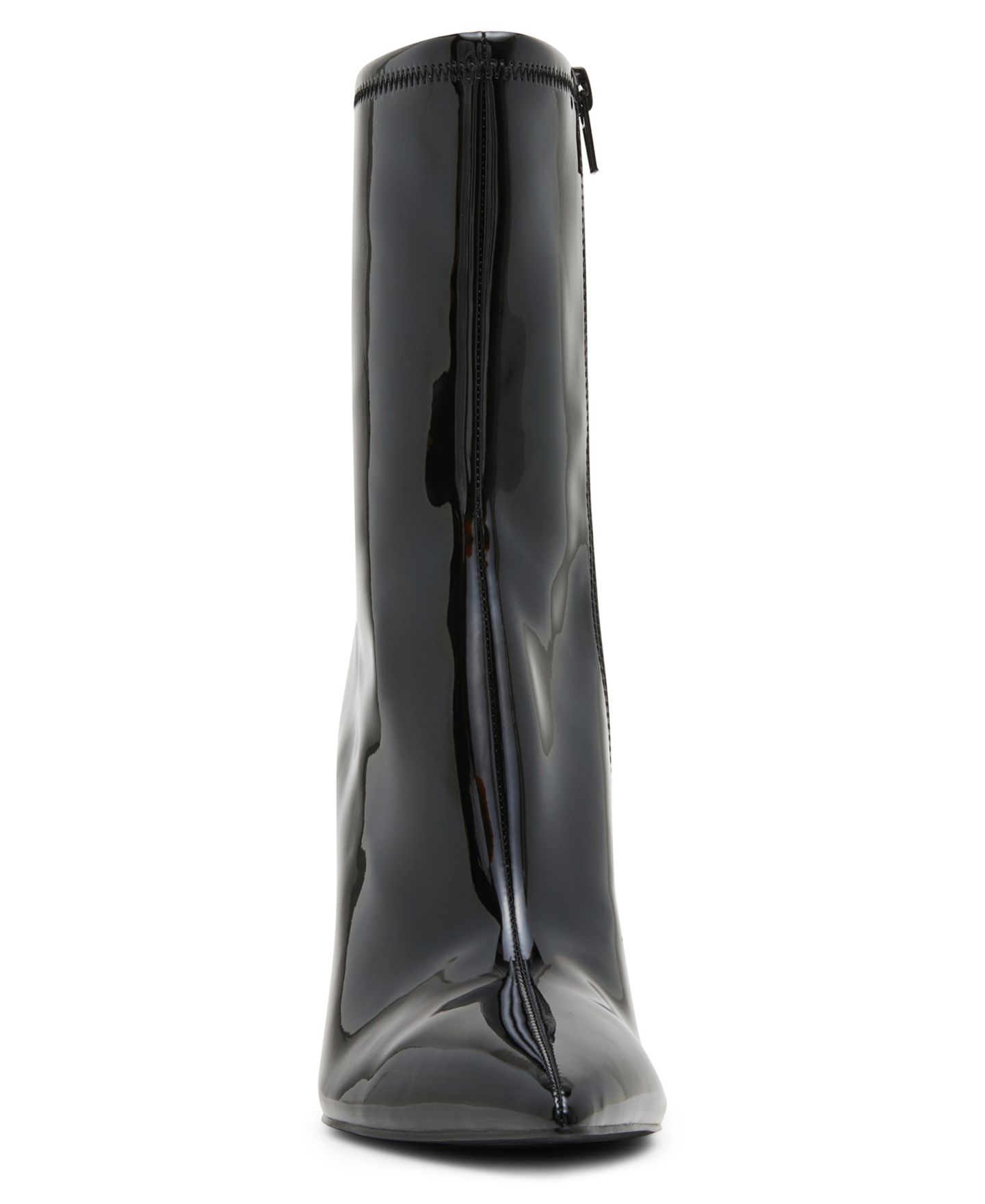 Женские ботинки Madden Girl Kraftt Stiletto Dress Booties, цвет: Чёрный лаковый — фото 6