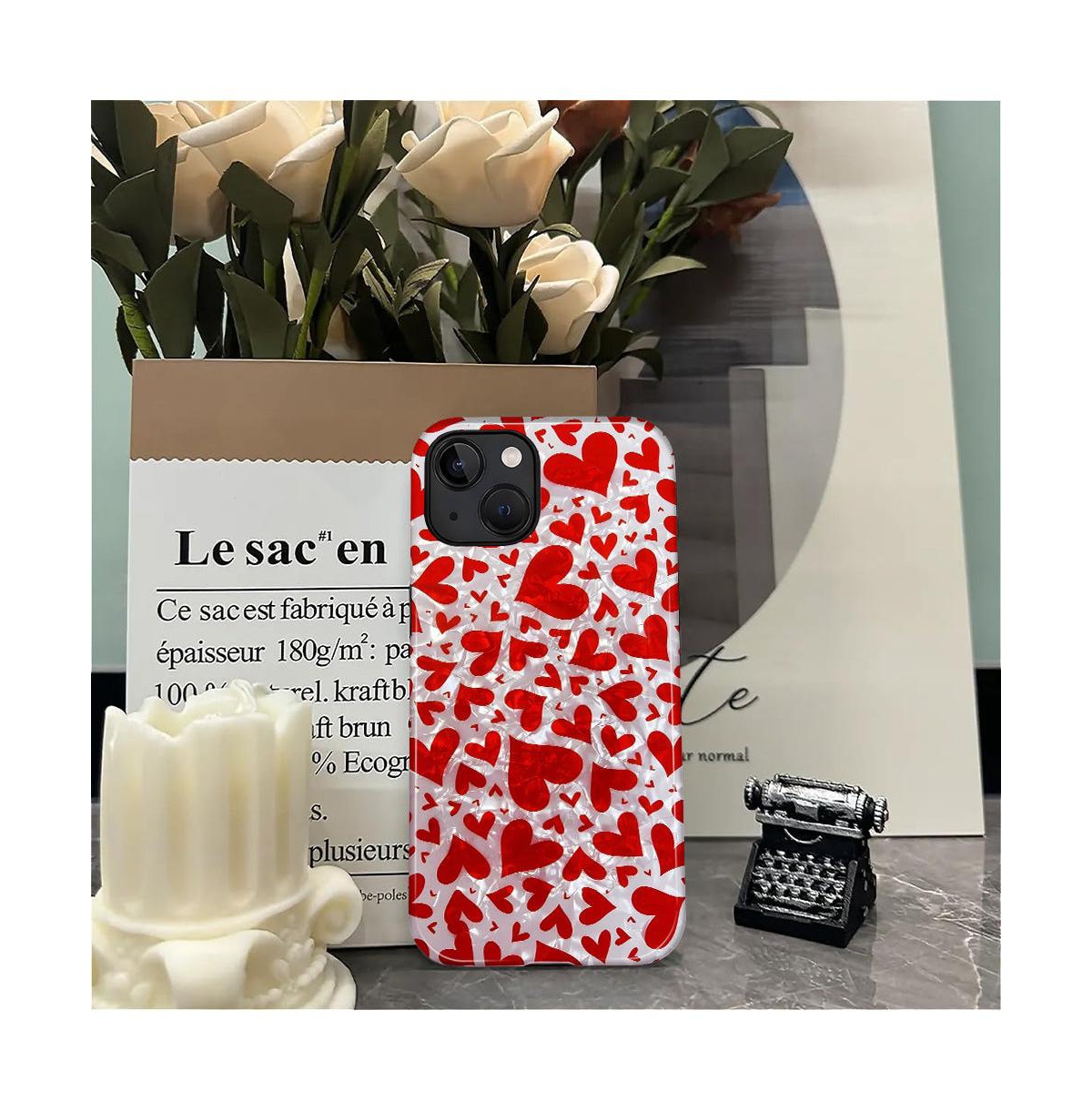 Lisen Crush Hearts Dual-Layer Phone Case Compatible with Apple iPhone 14 Pro
