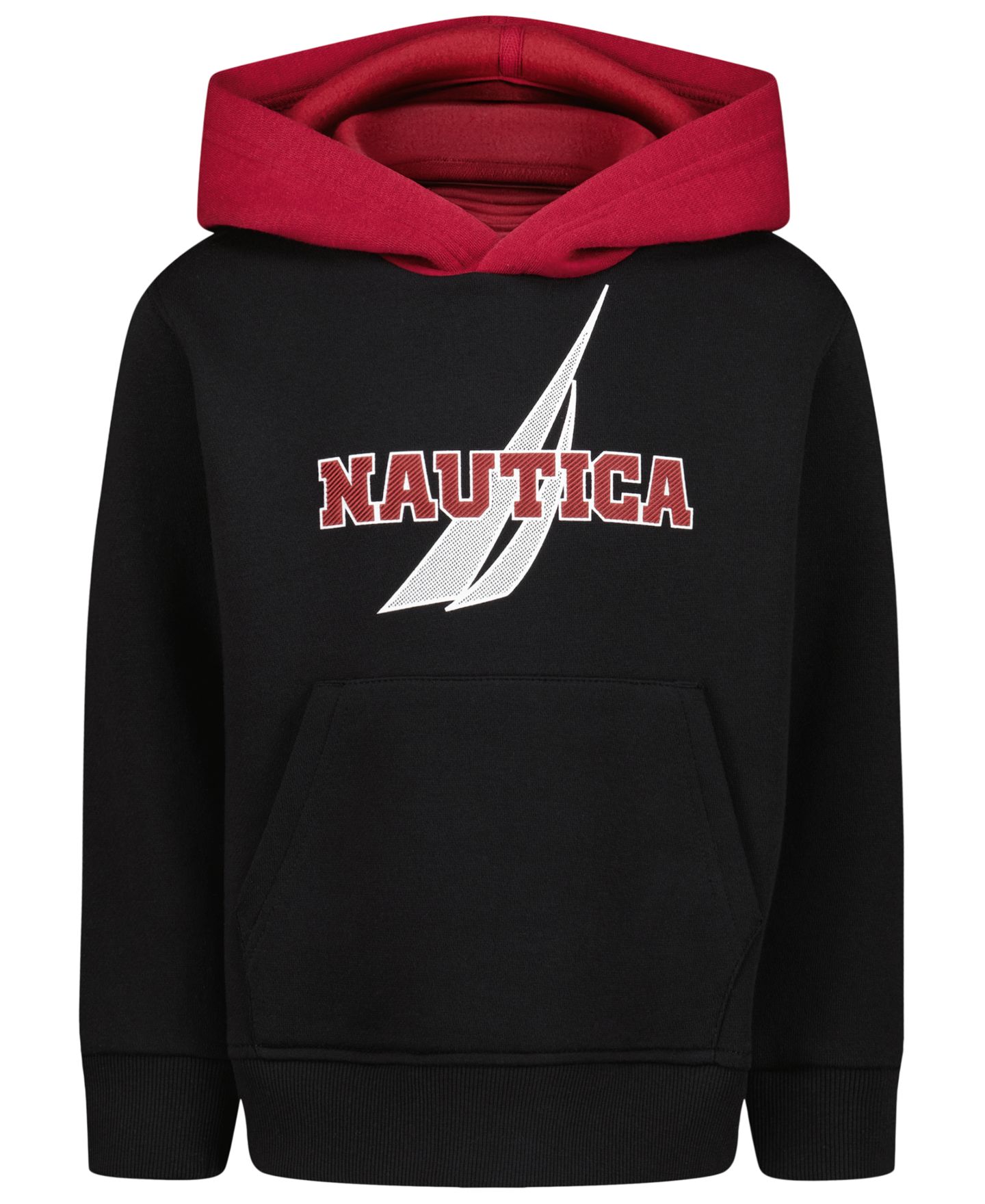 Худи Nautica Contrast Hood Fleece для мальчиков, цвет: Чёрный — фото 1