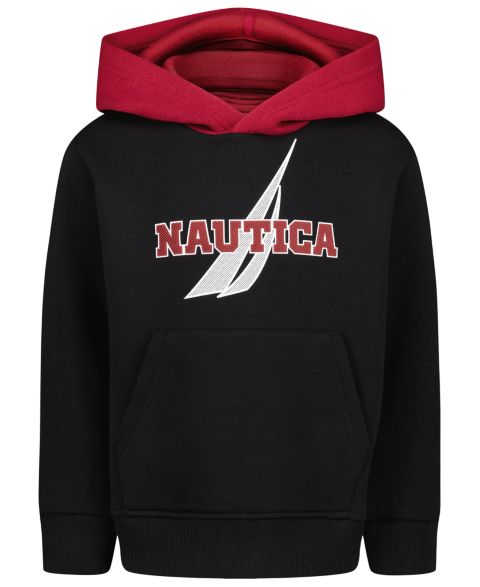 Худи Nautica Contrast Hood Fleece для мальчиков, цвет: Чёрный