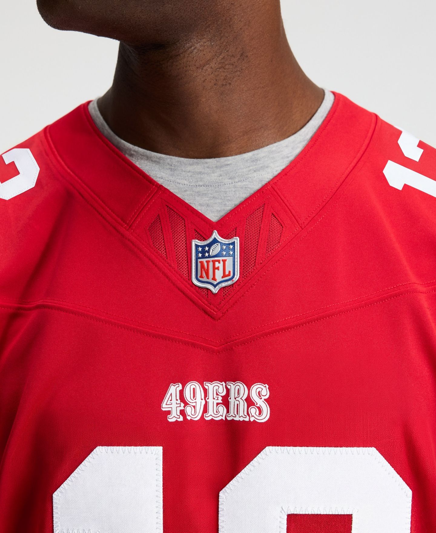 Мужской топ Nike Brock Purdy Scarlet San Francisco 49ers Vapor F.U.S.E. Stitched Limited Jersey — фото 4