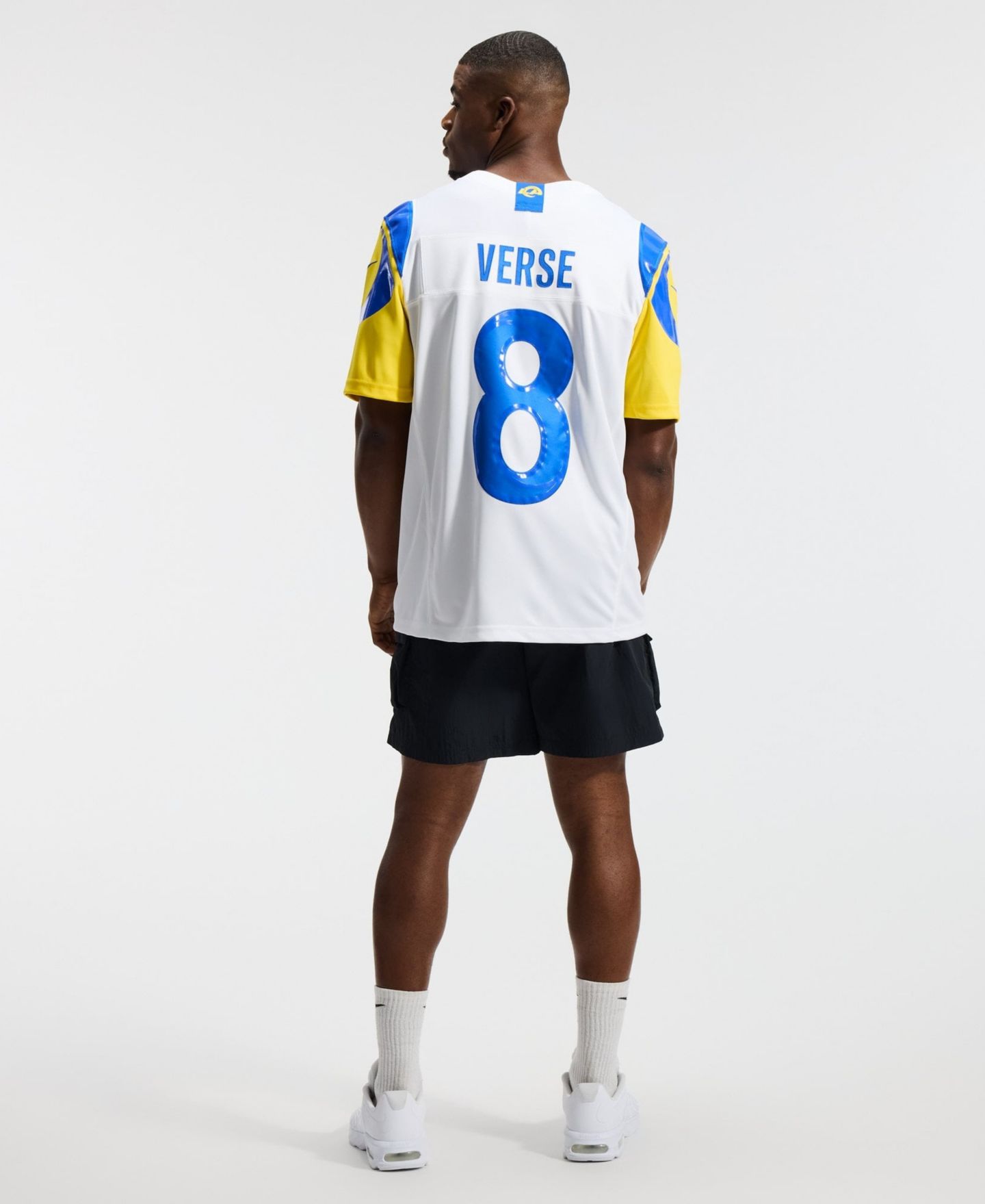 Мужской топ Nike Jared Verse White Los Angeles Rams Vapor F.U.S.E. Sewn Down Limited Jersey — фото 8
