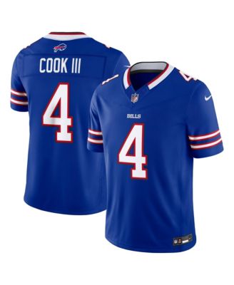 Men's James Cook III Royal Buffalo Bills Vapor F.U.S.E. Stitched Limited Jersey