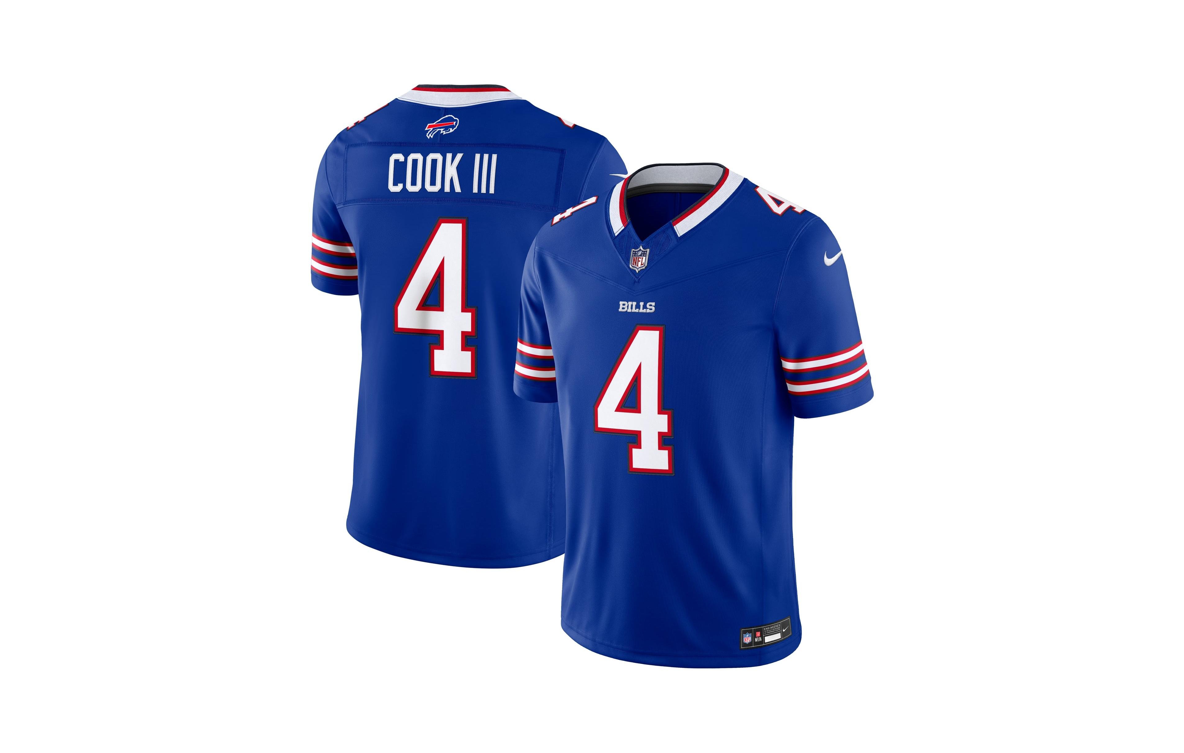 Nike Men's James Cook Iii Royal Buffalo Bills Vapor F.u.s.e. Stitched Limited Jersey