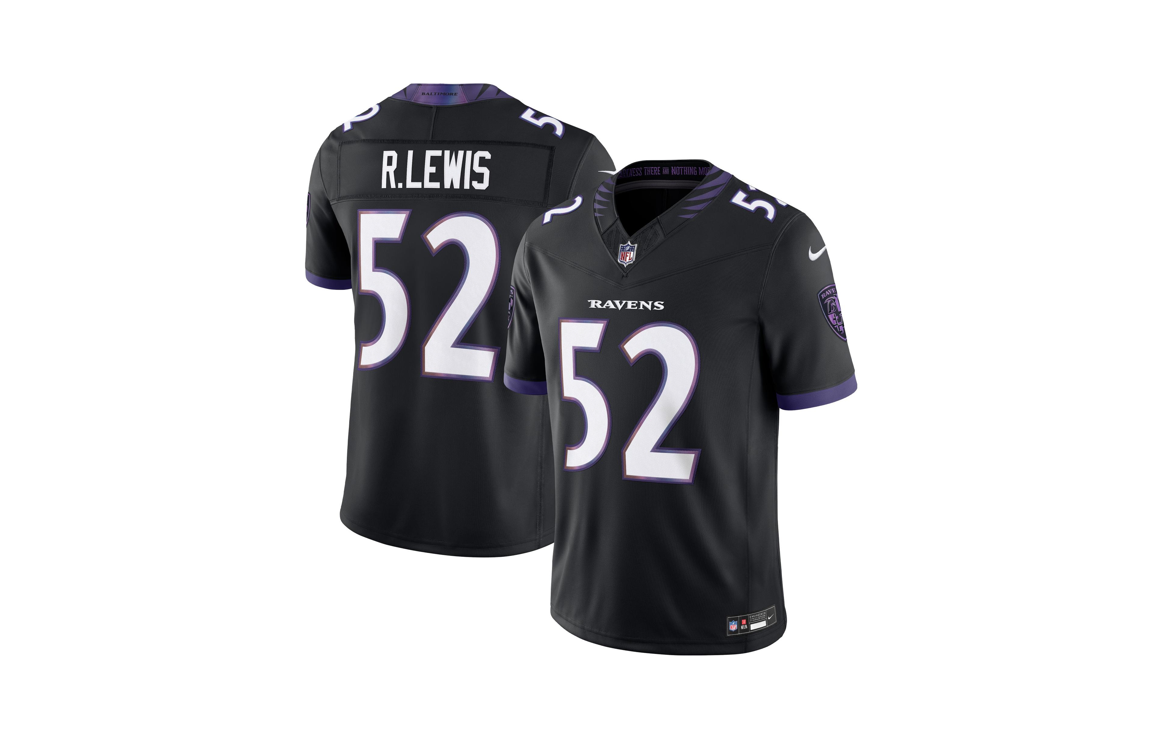 Nike Men's Ray Lewis Black Baltimore Ravens Alternate Vapor F.u.s.e. Stitched Retired Player Limited Jersey