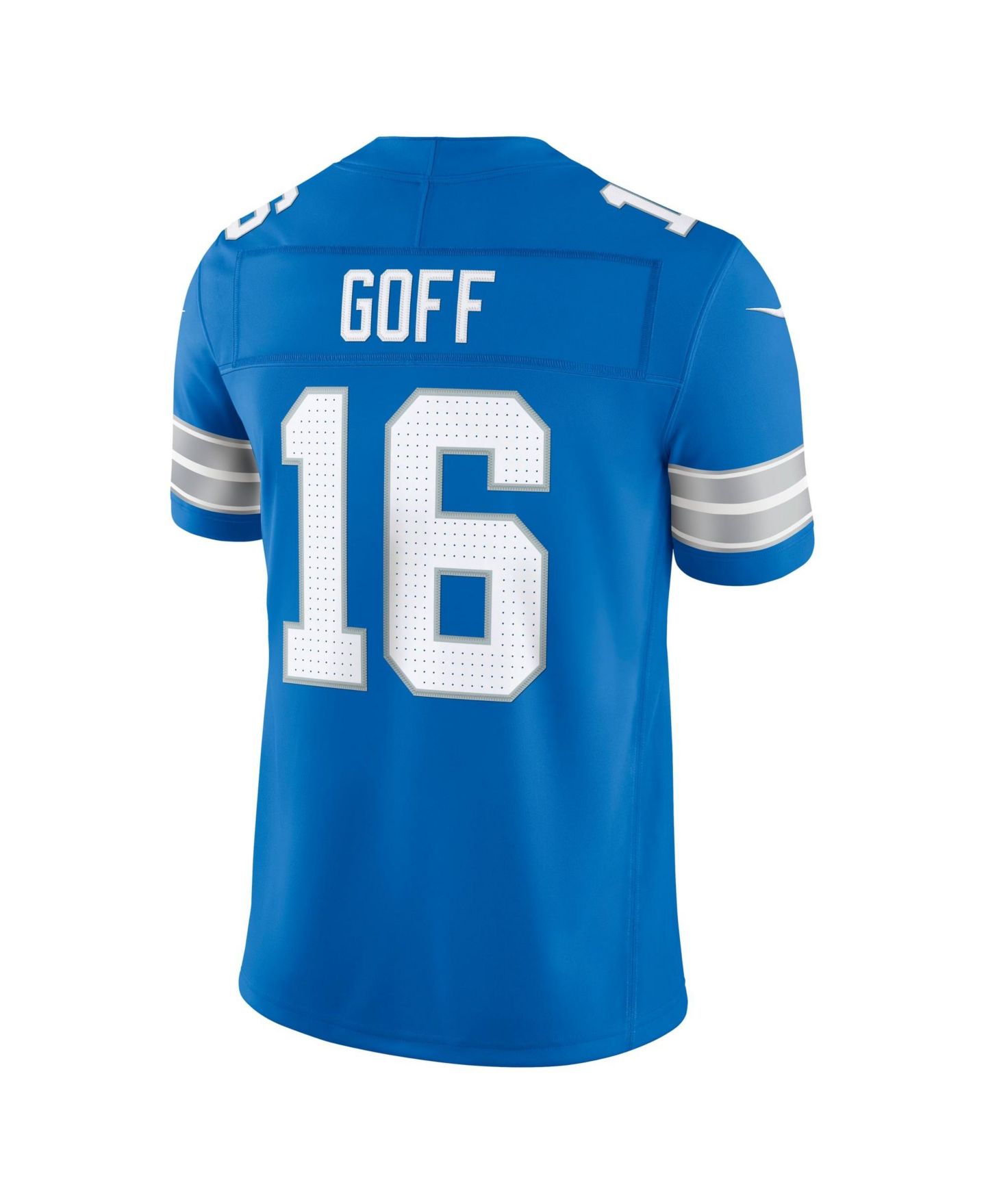 Мужской топ Nike Jared Goff Blue Detroit Lions Vapor F.U.S.E. Stitched Limited Jersey — фото 3