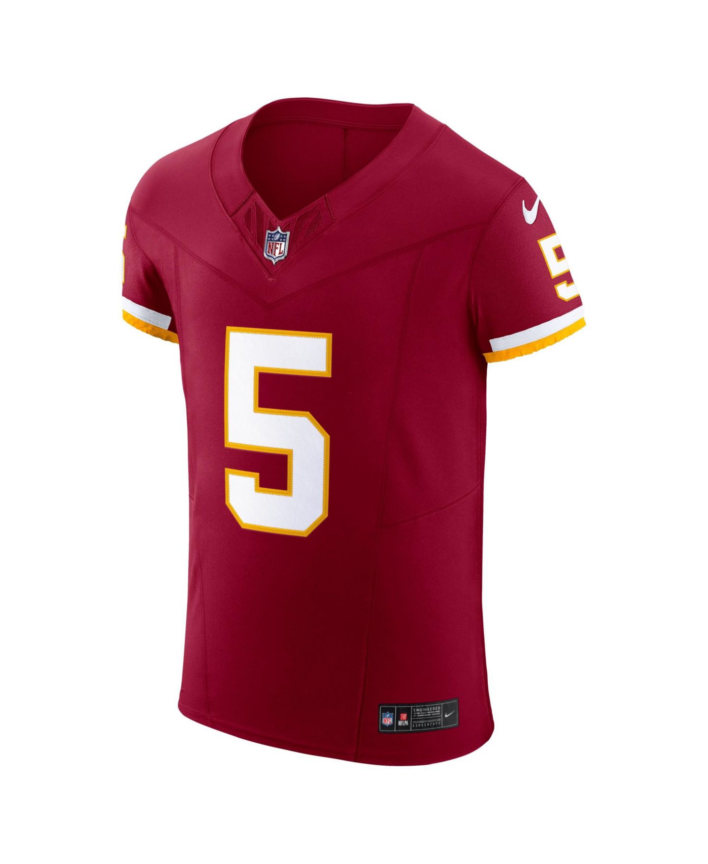Мужской топ Nike Jayden Daniels Burgundy Washington Commanders Vapor F.U.S.E. Elite Jersey — фото 2