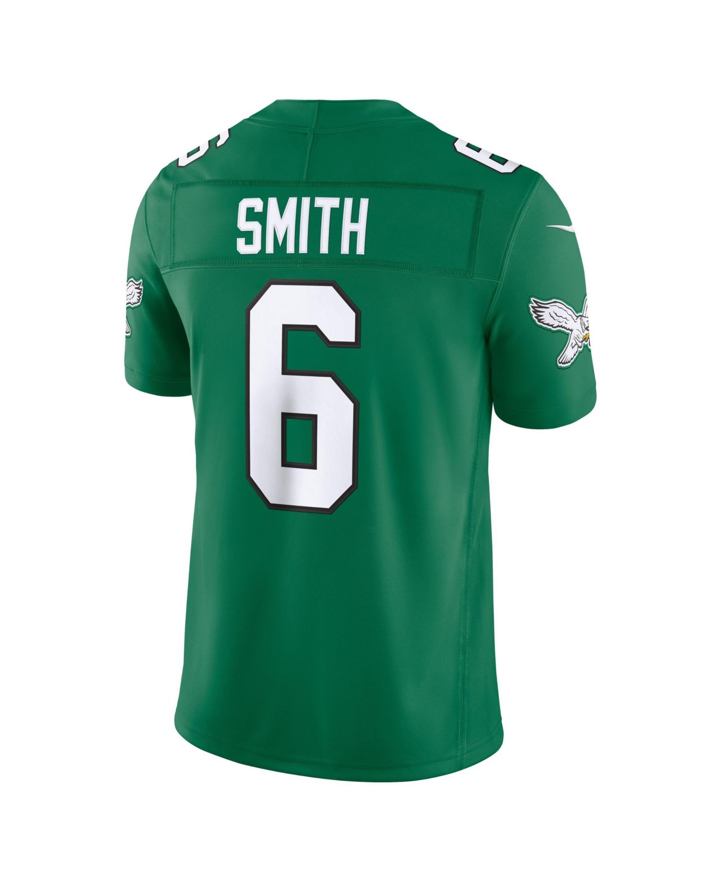Мужской топ Nike DeVonta Smith Kelly Green Philadelphia Eagles Vapor F.U.S.E. Stitched Limited Jersey — фото 3