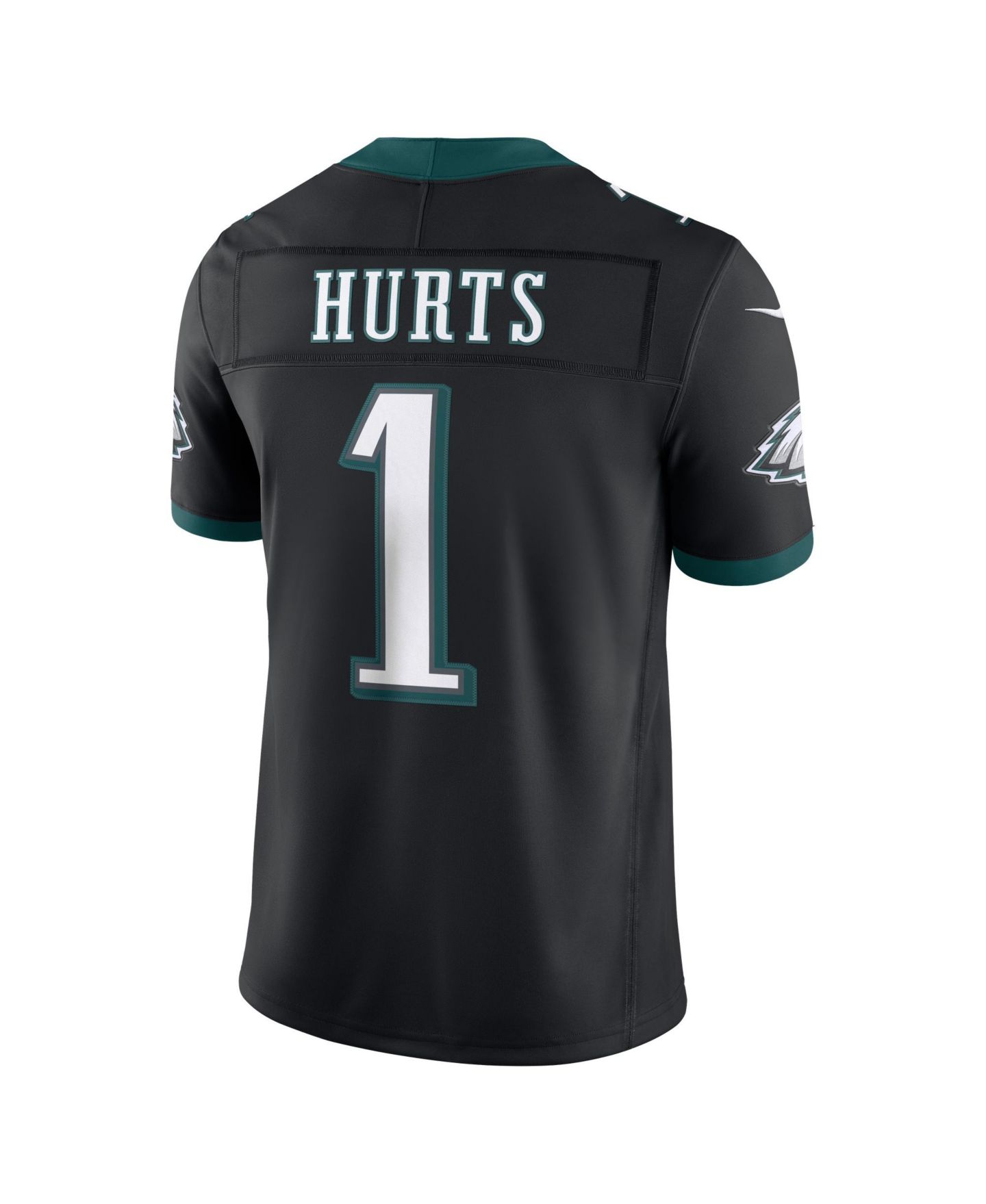 Мужское джерси Nike Jalen Hurts Philadelphia Eagles Alternate Vapor F.U.S.E., Black — фото 3