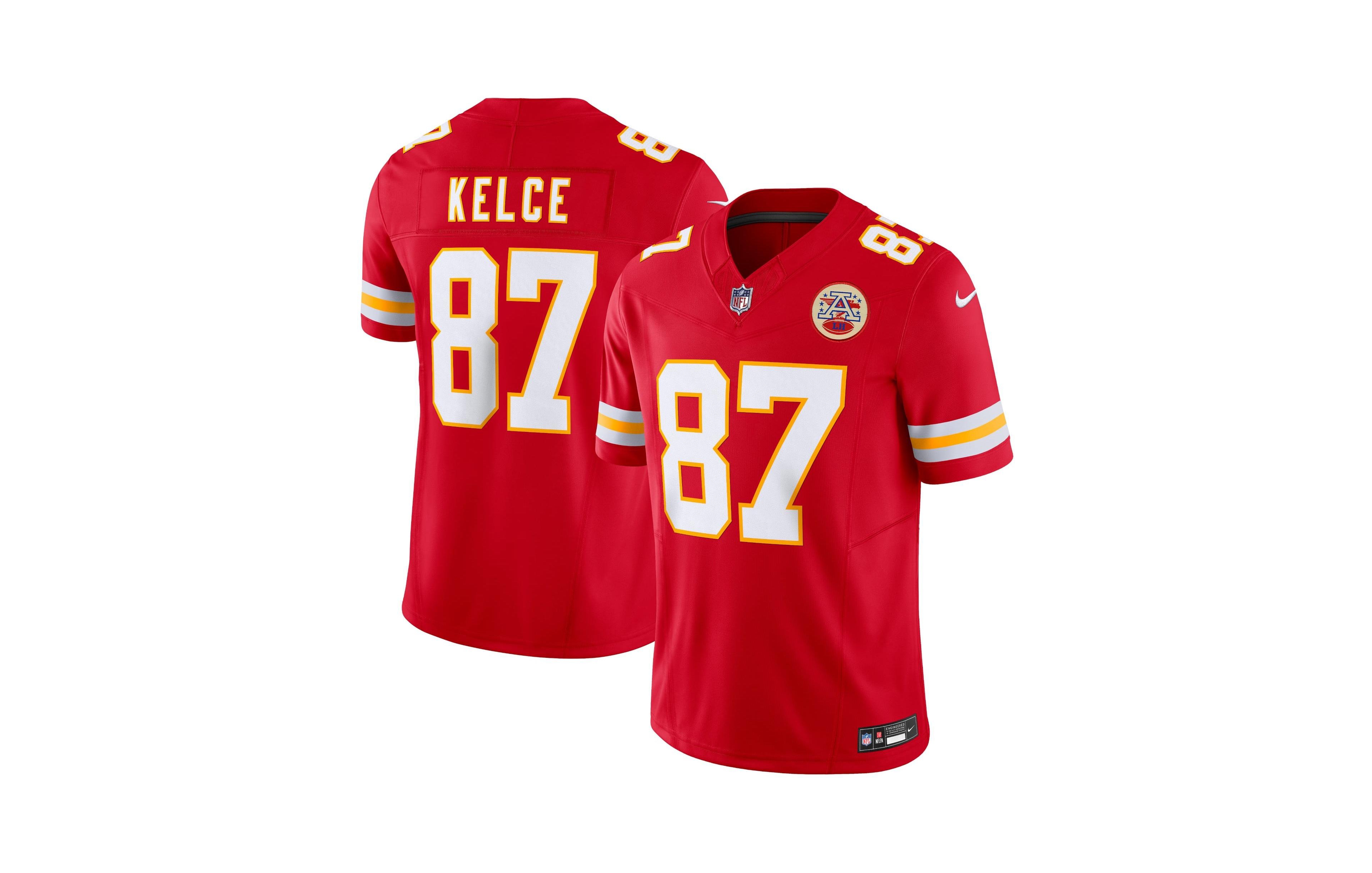 Nike Men's Travis Kelce Kansas City Chiefs Vapor F.u.s.e. Limited Jersey