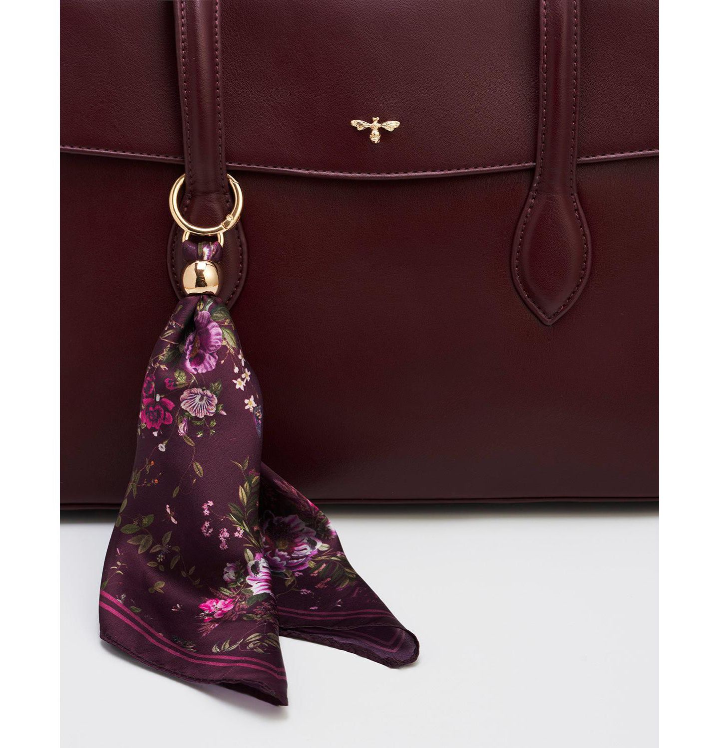 Женская сумка Fable England Romilly Shoulder, цвет: Бордовый — фото 7