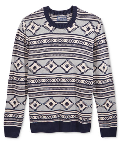 American Rag Men's Chalet Geo Sweater, Only at Macy's
