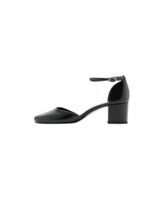 Patent Faux Leather Square-Heel Pumps