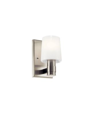 Adani 8 1/2 High 1-Light Brushed Nickel Wall Sconce