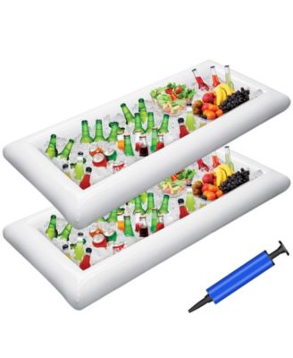 Extra Large Inflatable Serving Bar Cooler with Drain Plug for Pool Party BBQ Picnic
