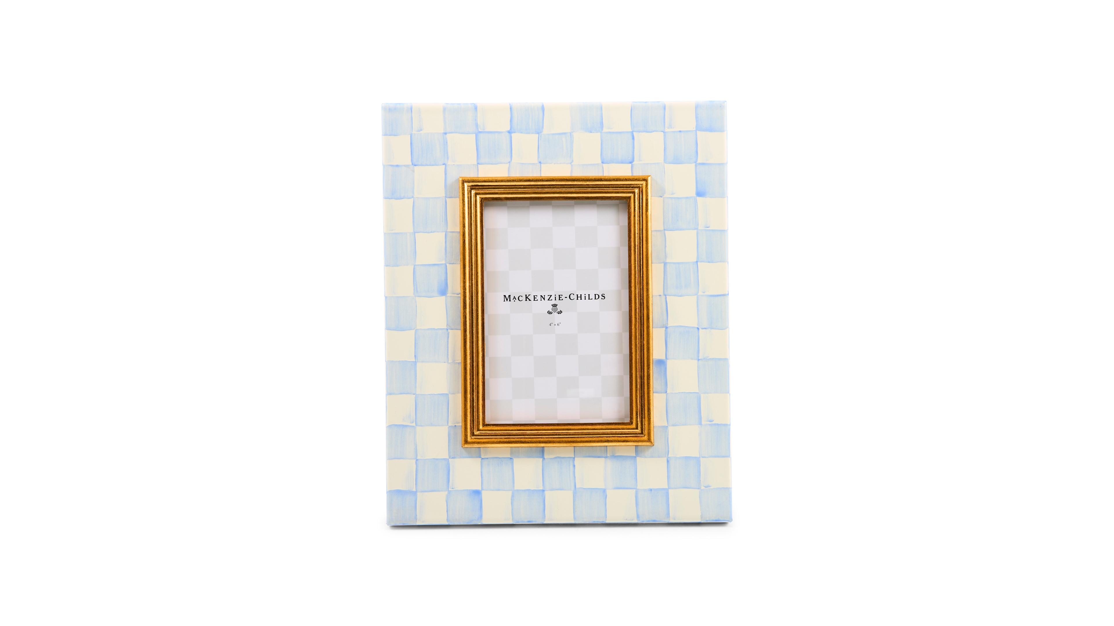 MacKenzie-Childs Sky Check 4" x 6" Frame