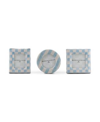 Sky Fabric Frames, Set of 3