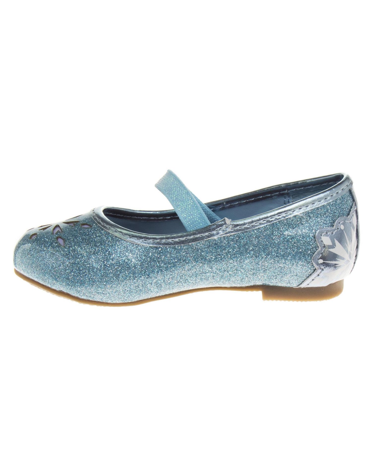 Big Girls Frozen Flat Shoes ( 6 to 11 ) Fun Character Design Easy On/Off Comfort Fit Dress Style Sparkly Detail