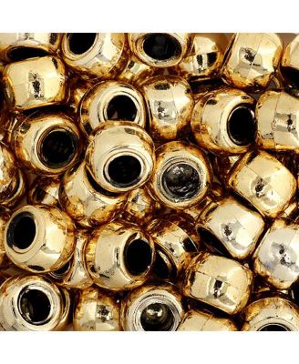   Metalized   Plastic Crow Beads for DIY Jewelry Making