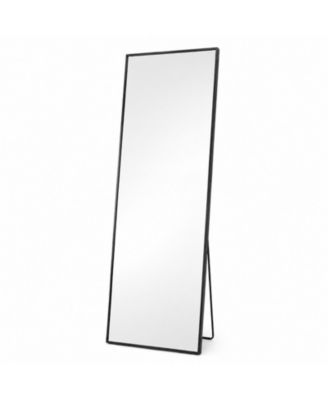 58 x 19 Inch Full Length Floor Mirror with Frame, Free Standing and Wall Mounted Vanity Dressing Mirror for Bedroom and Bathroom