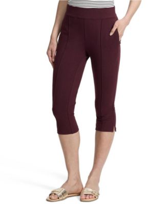 Women's Starfish High Rise Pintuck Capri Pants