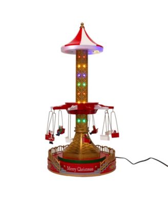 20.5" Musical Moving LED Drop Tower With 5 Figures