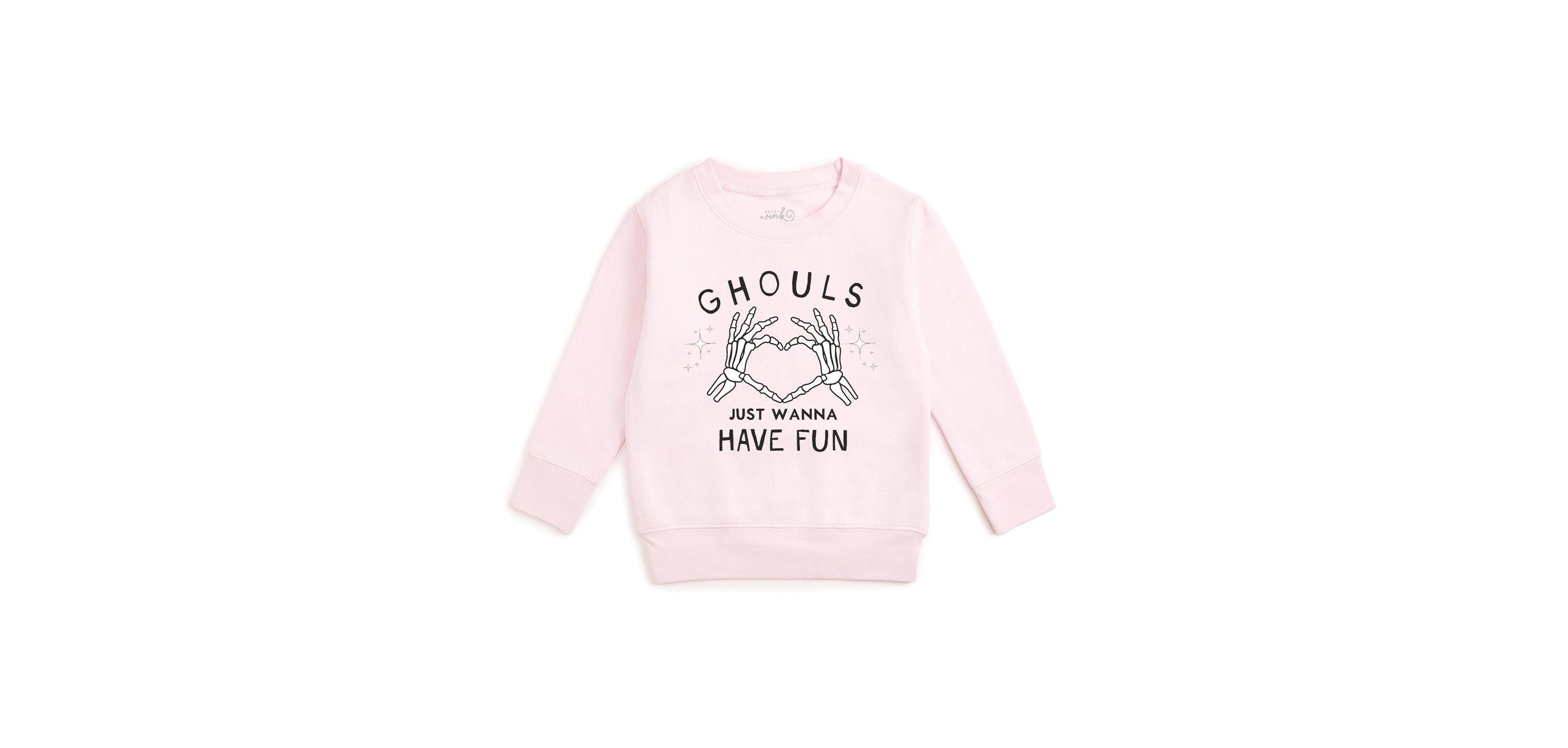 Sweet Wink Little Girls 5-8 Ghouls Just Wanna Have Fun Halloween Sweatshirt