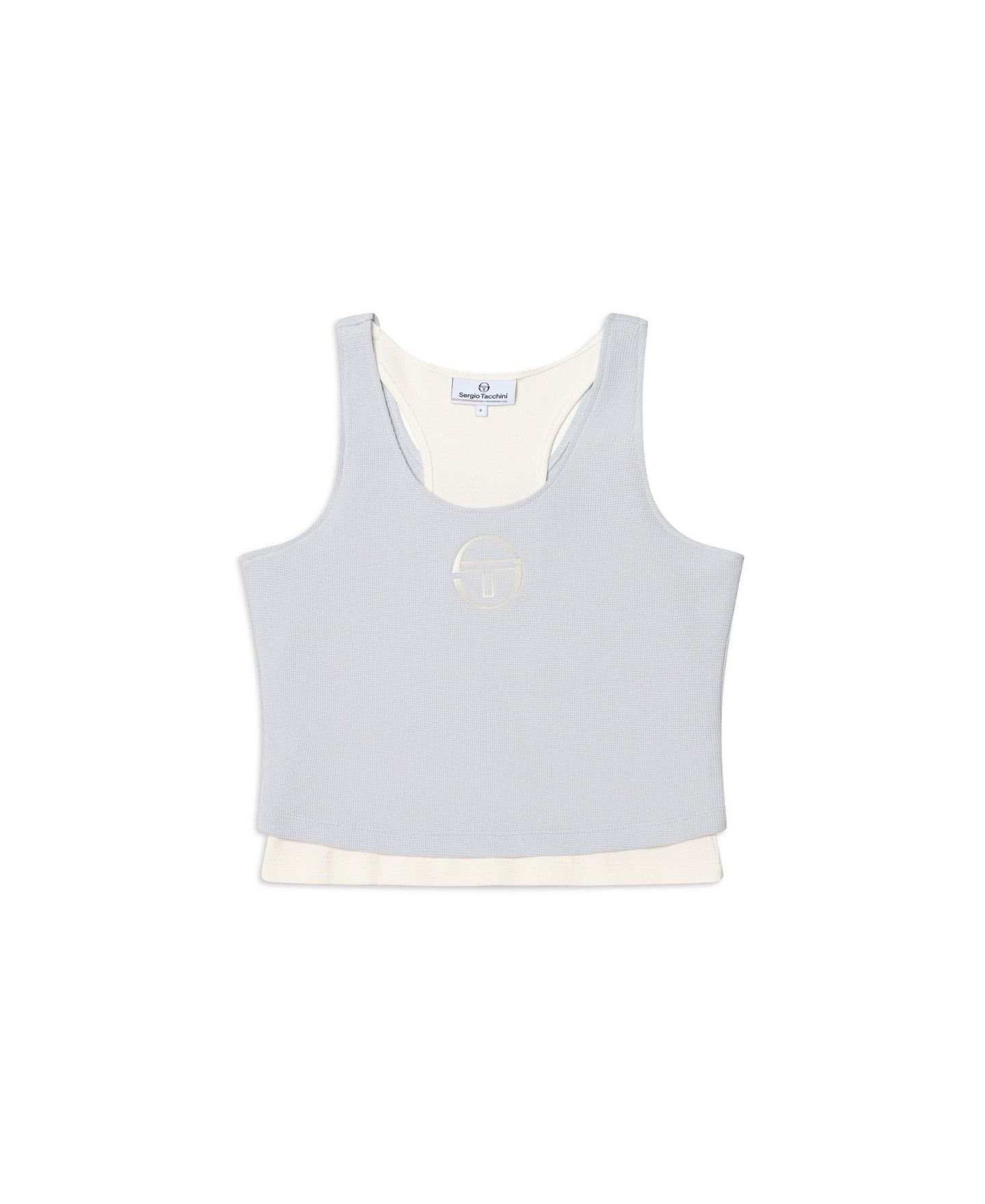 Женский топ Sergio Tacchini Livia Crewneck Contrast-Color Undershirt, цвет: Синий — фото 5