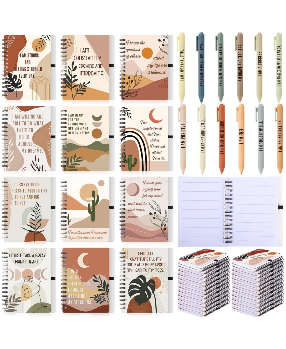 Danrong Positive Affirmation Journals And Pens Bulk Set For Women Motivational Gratitude Notebooks