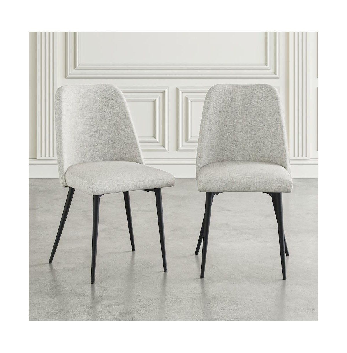Jofran Macey Contemporary Modern Upholstered Dining Chair (Set of 2)