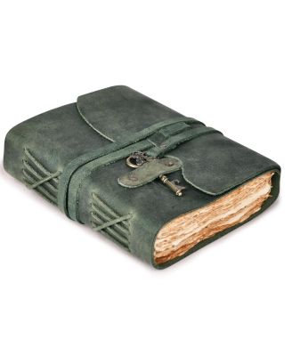 Genuine Leather Journal Handmade Deckle Edge Thick Paper Blank Notebook For Everyday Writing