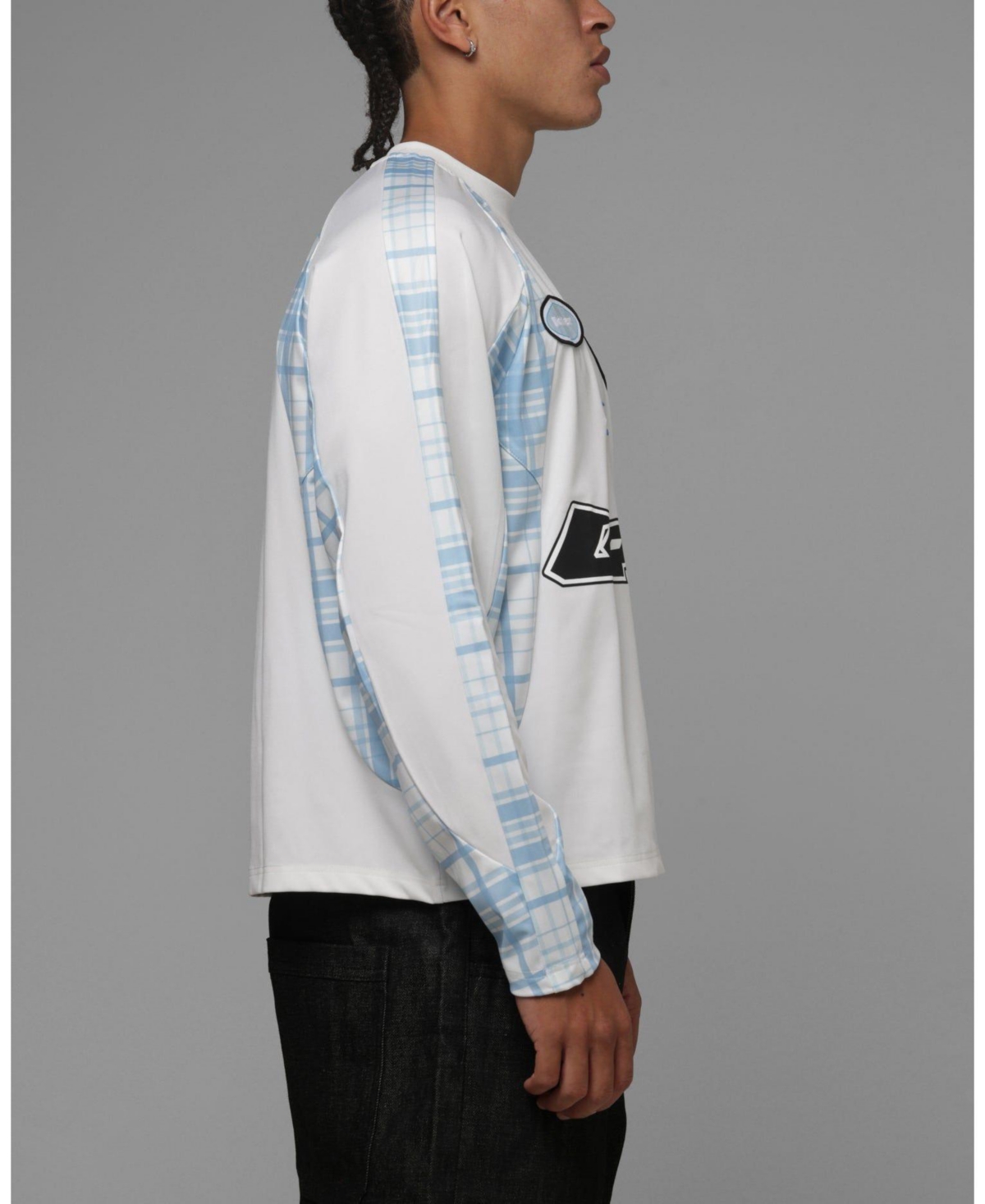 Loiter Men's World Wide Graphic Long-Sleeve Crew Neck Jersey