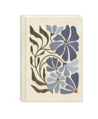 Embroidered Canvas Hardcover Journal Lined Pages