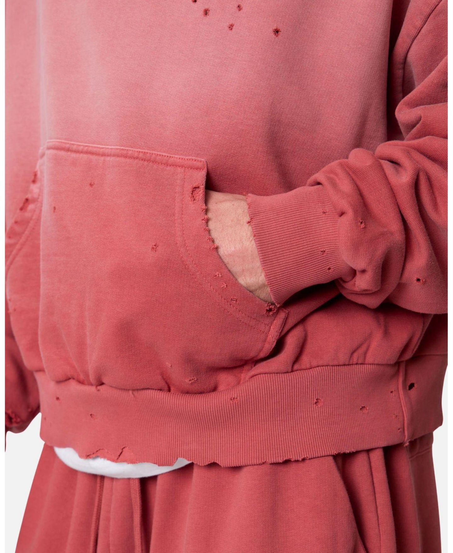 Мужское худи mnml Mojave Oversized Vintage-Wash, цвет: Красный — фото 6
