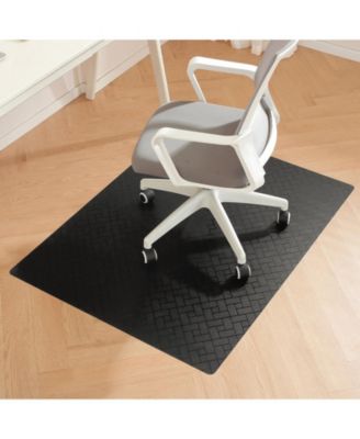 Clear Vinyl Chair Mat Rectangle Protector For Rolling Chairs Desk Easy Clean Cuttable
