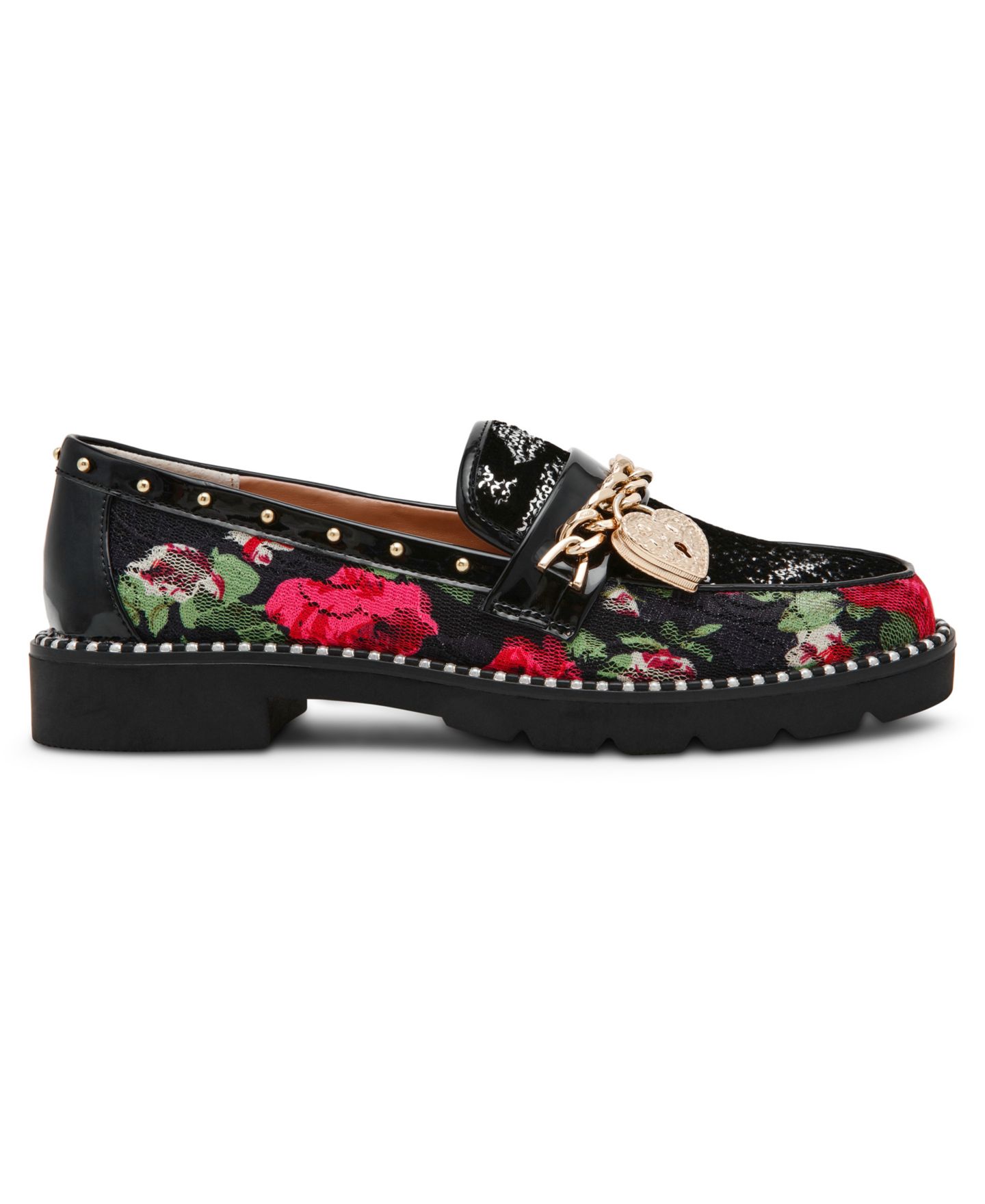Женские туфли Betsey Johnson Alfie Embellished Platform Round-Toe, цвет: Чёрный / Розовый — фото 2