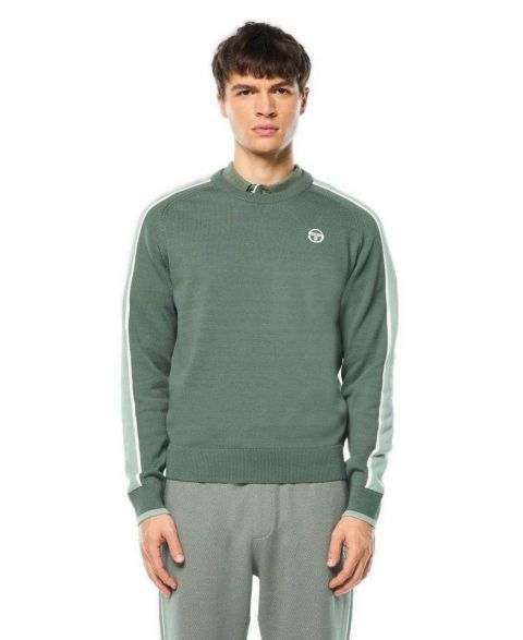 Мужской свитер Sergio Tacchini Fico Regular Fit Crewneck Long-Sleeve Sweater, цвет: Laurel Wreath