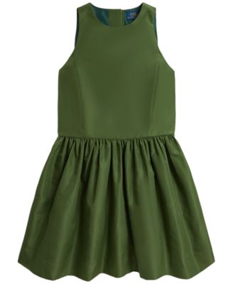 Girls' 7-16 Fit-and-Flare Sleeveless Taffeta Dress