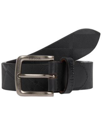 35MM Men's Irvine Leather Aged-Brass Buckle Belt