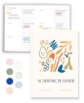 Undated Academic Student Planner Weekly School Homeschool College Organizer