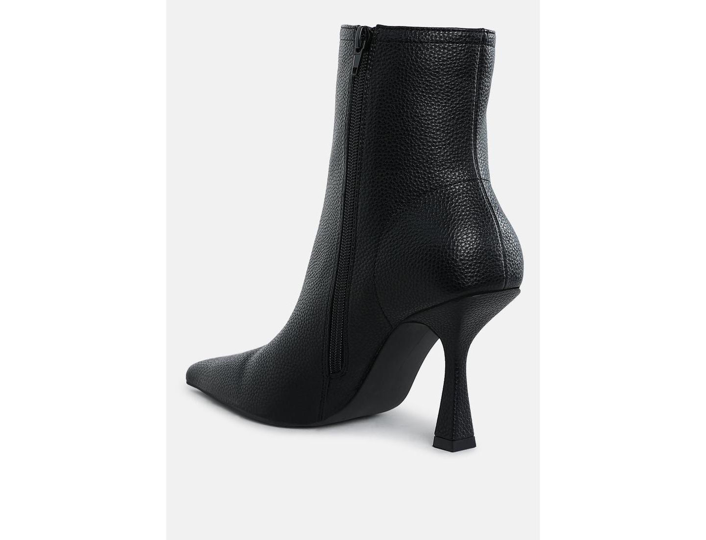 Женские ботинки Rag & Co Farnak Pleather Pointed Toe Ankle, цвет: Чёрный — фото 8