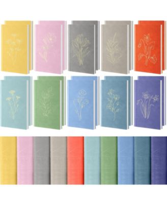 PU Leather Floral Lined Journals Hardcover A6 Bulk Ruled Notebooks For School Office Writing