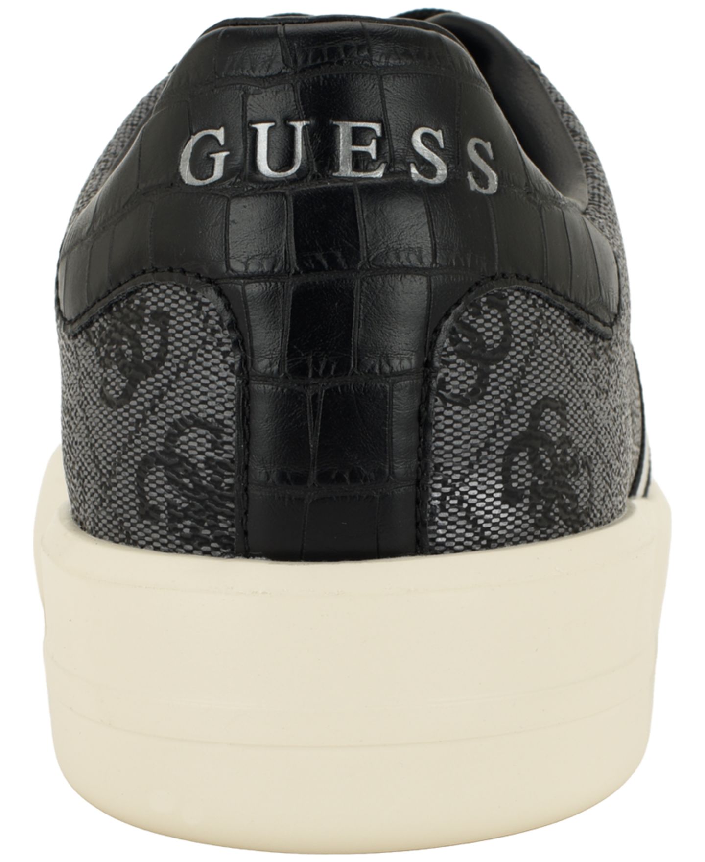 Мужские кроссовки GUESS Yinden Leather Round-Toe, цвет: Тёмный серый — фото 3
