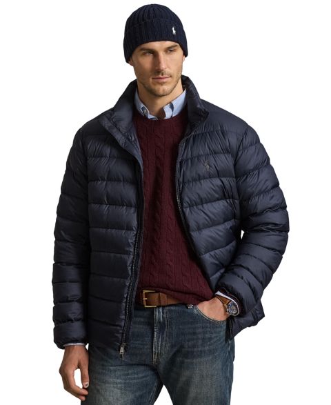 Мужская куртка Polo Ralph Lauren Big & Tall The Colden Puffer Packable Down Jacket, цвет: Тёмно-синий