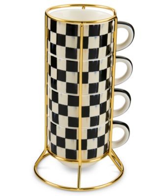 Courtly Check Cappuccino Cup Tower