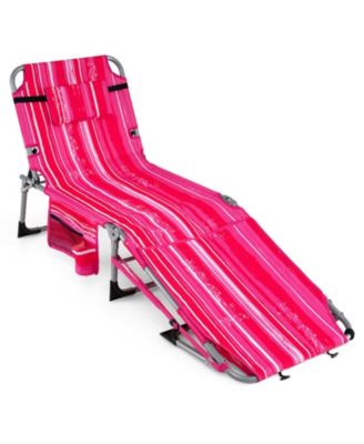 Portable Folding Tanning Chair with Face and Arm Openings