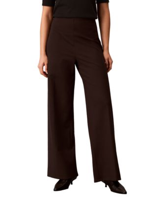 Women's Hollywood Waist High-Waisted Wide-Leg Pull-On Pants